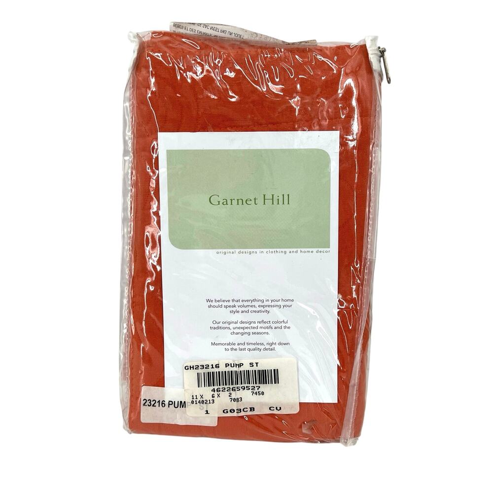 Garnet Hill orange standard pillow case